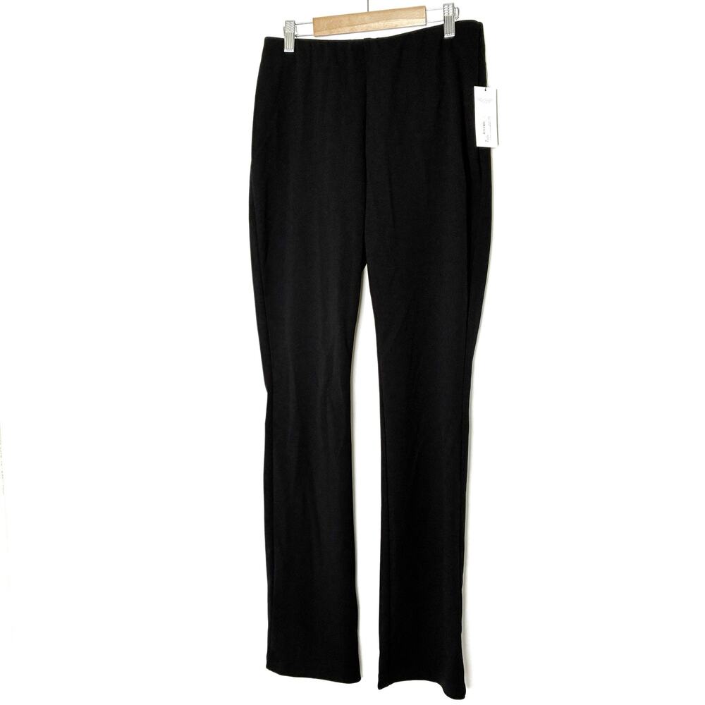 Bold Elements Black Baby Flare Pants Polyester Spandex NWT Womens Medium